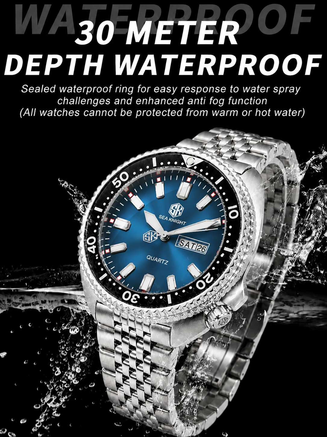 SEA KNIGHT Yeni Lüks İş Kuvars - Smartwatch New Watches incelemesi ve fiyatı