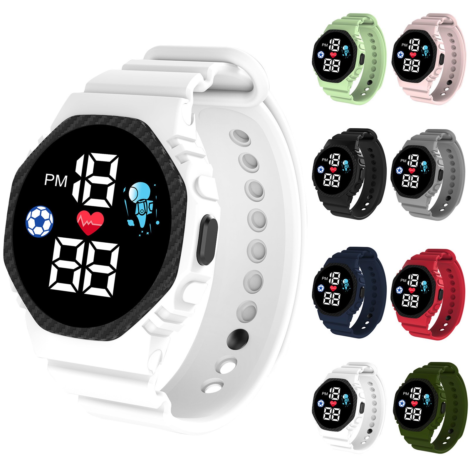 Çok renkli akıllı saat çocukla - Smartwatch Digital Watches For Boys incelemesi ve fiyatı