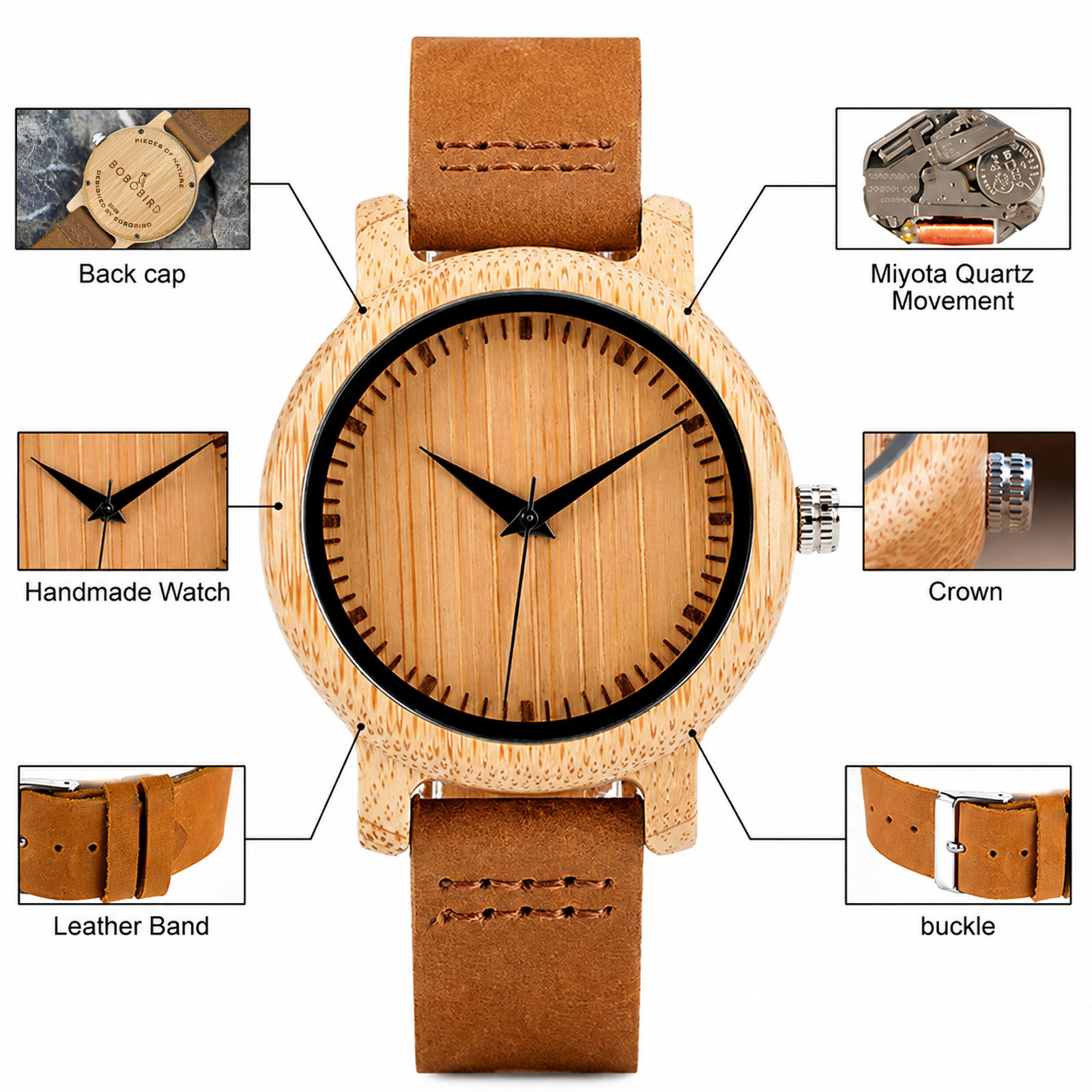 Yüksek Kaliteli Saat Bambu Kas - Couple Watches Smartwatch incelemesi ve fiyatı