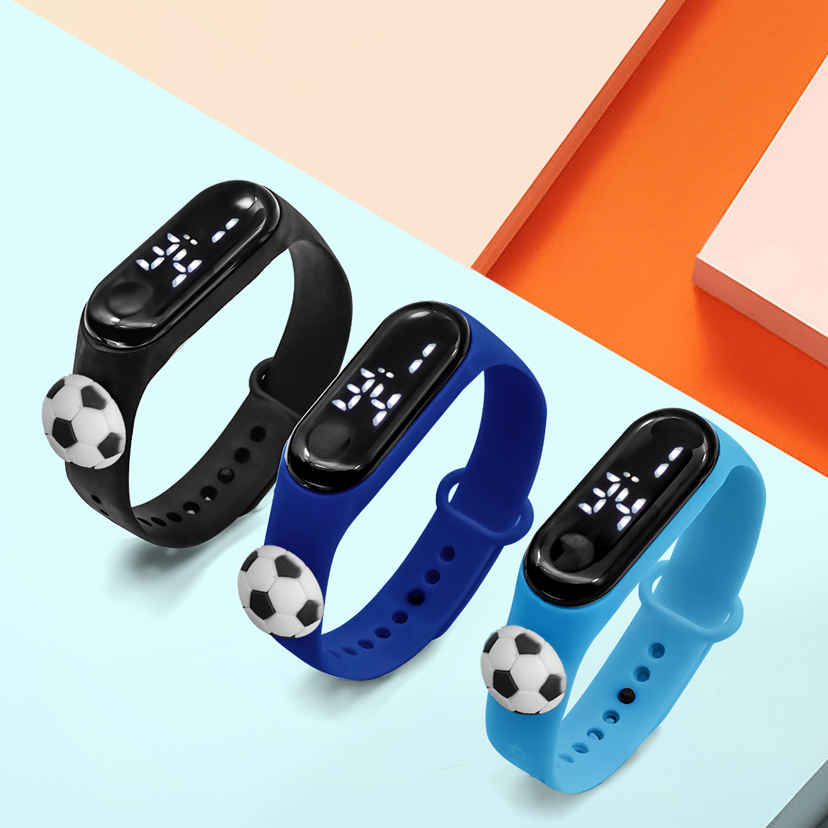 Sıcak satış 3 adet öğrenci Sma - Smartwatch Digital Watches For Boys incelemesi ve fiyatı