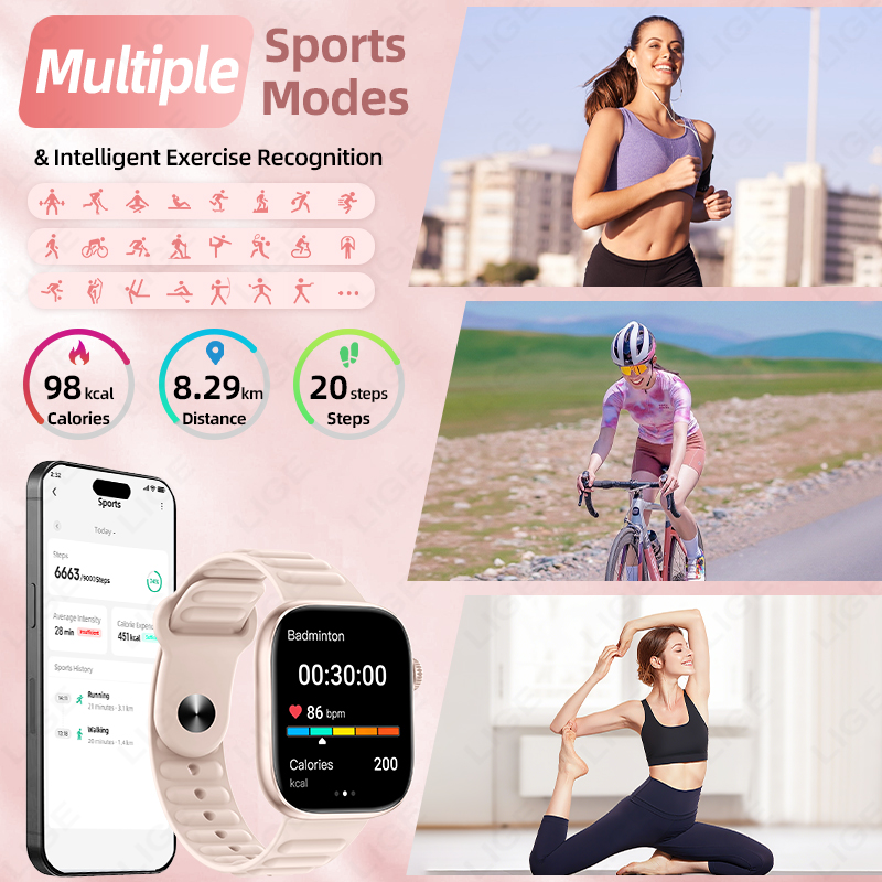 LIGE 2026 YENI Akıllı Saat Kal - Couple Watches Smartwatch incelemesi ve fiyatı