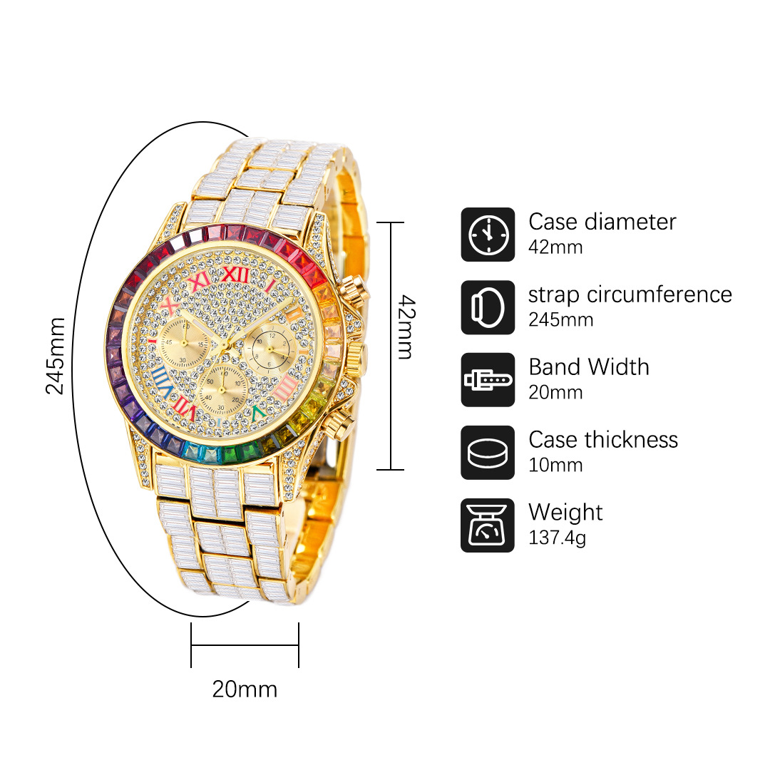 MISSFOX lüks buzlu erkekler iç - Smartwatch Watches For Men Brands incelemesi ve fiyatı