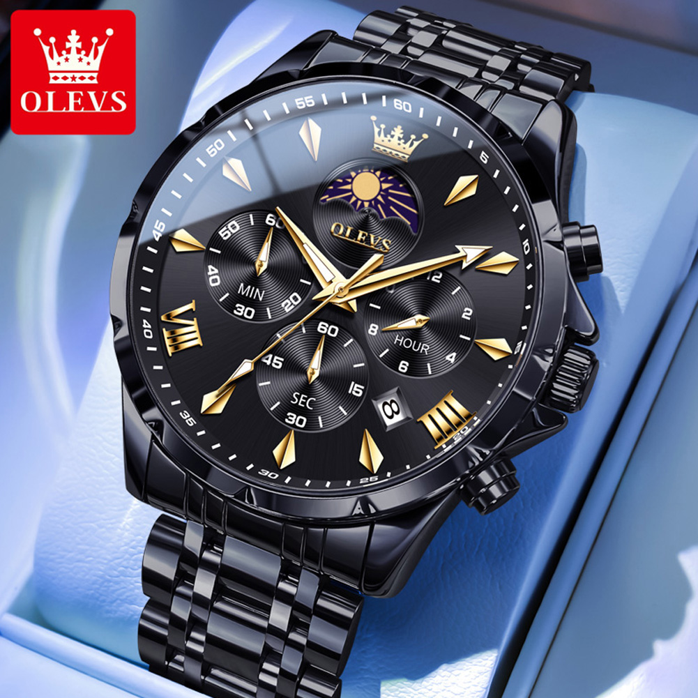 OLEVS 3653 Marka Ay Evresi Tak - Smartwatch Watches For Men Brands incelemesi ve fiyatı