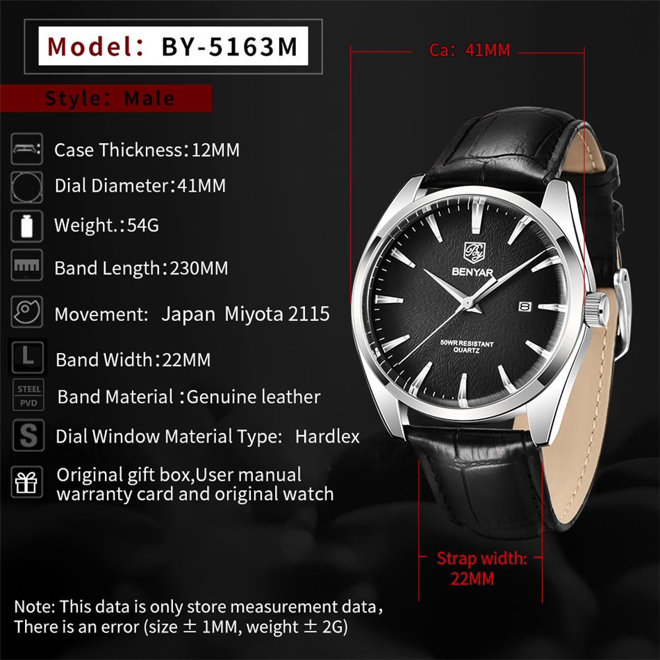 Benyar 5163 Üst Düzey Lüks Ask - Smartwatch Watches For Men Brands incelemesi ve fiyatı